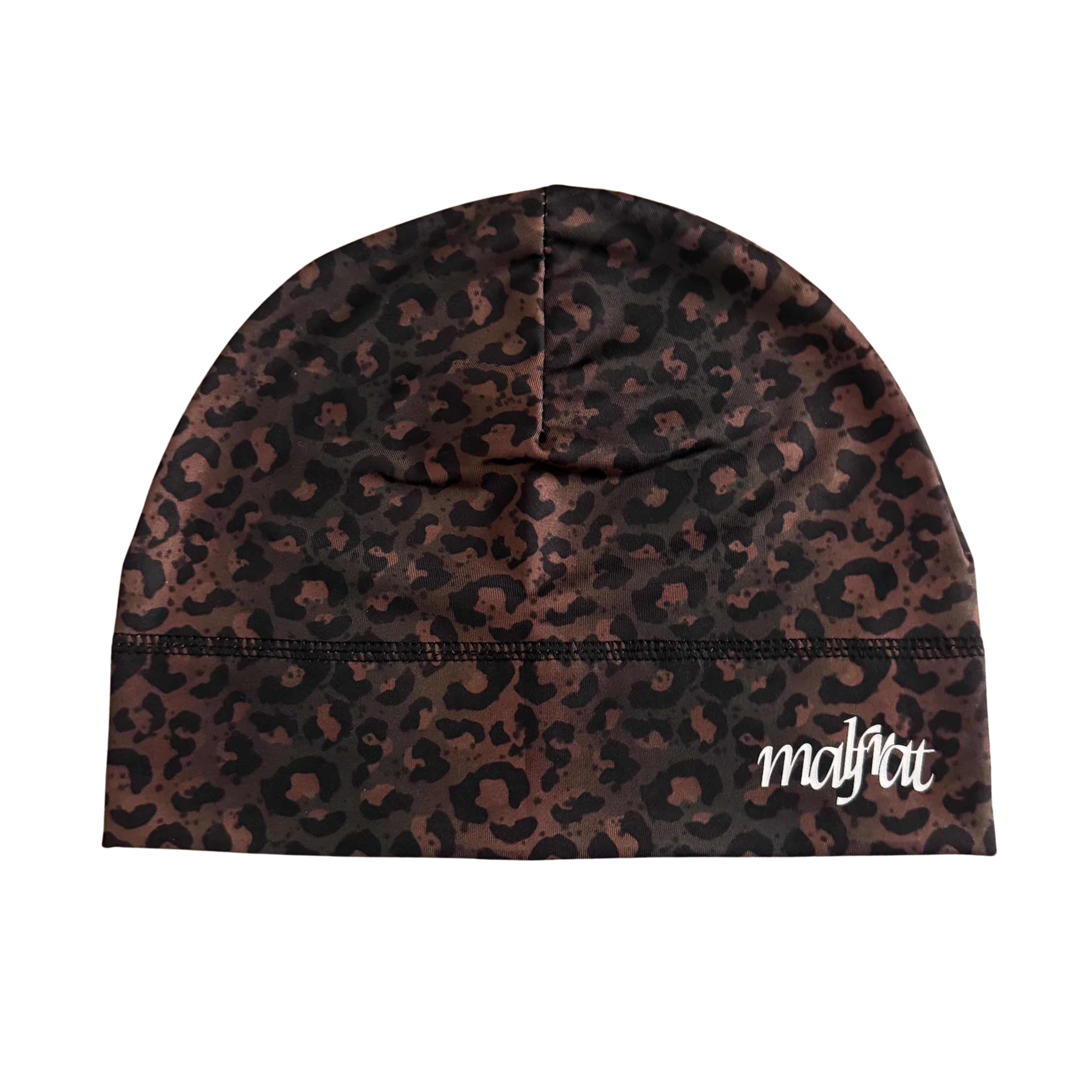 Leopard camo skull cap