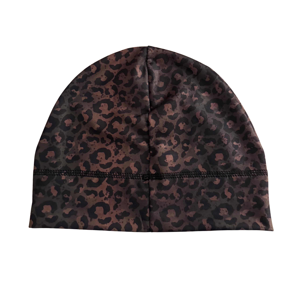 Leopard camo skull cap